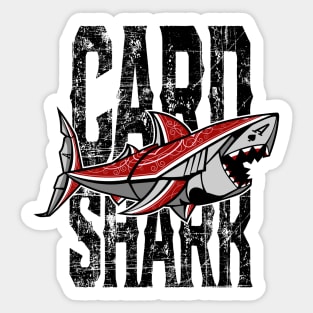 Card Shark - Black Sticker